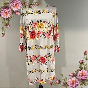 Old Navy Floral Print cottage core long sleeve Dress